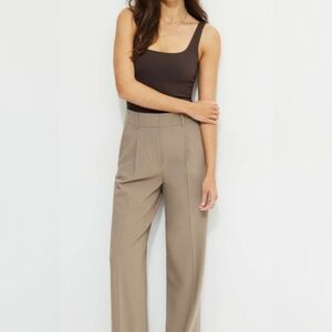 Dynamite Sofia Pleated Straight Leg Pants - Women's